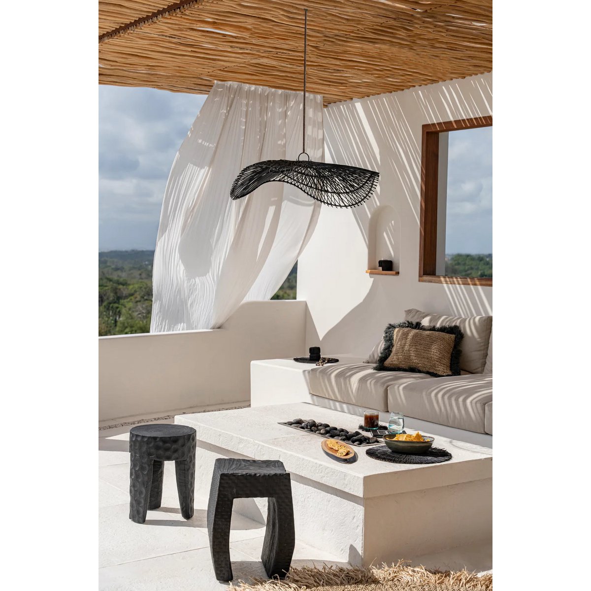 Hanglamp Chapeau  - Zwart - L