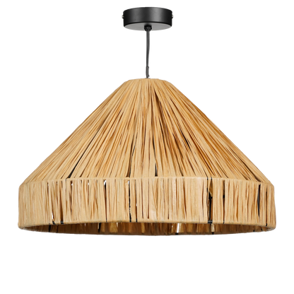 Hanglamp Elisa - Raffia - H24 x Ø40 cm - Lichtbruin