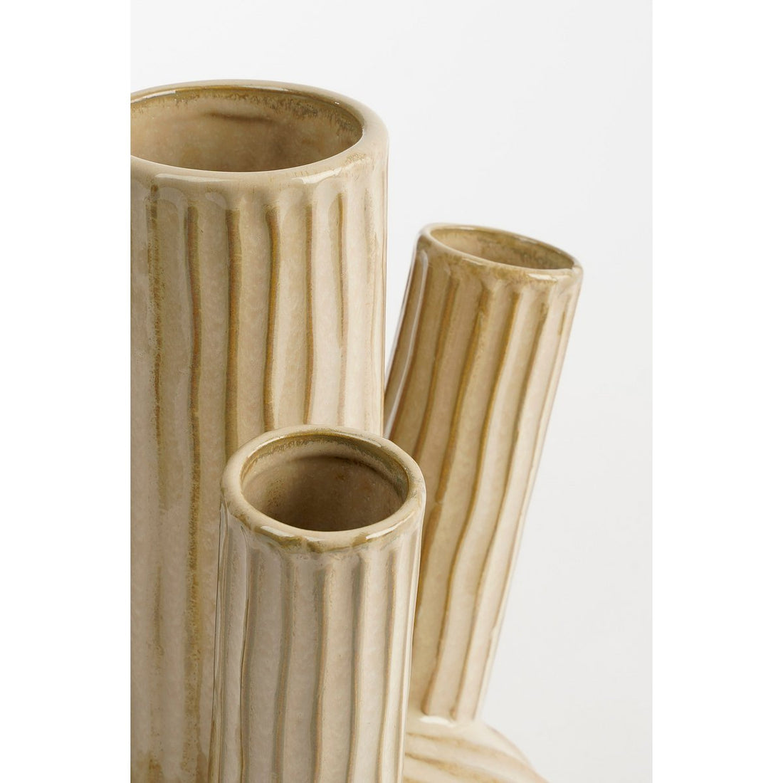 Tulpenvaas Felipe - H27 x Ø20 cm - Keramiek - Beige