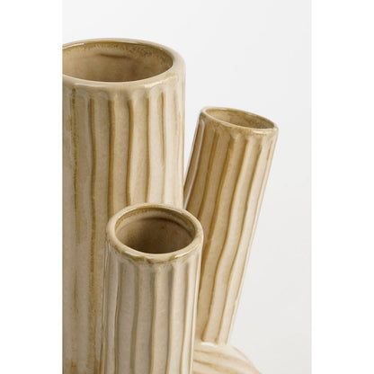 Tulpenvaas Felipe - H27 x Ø20 cm - Keramiek - Beige