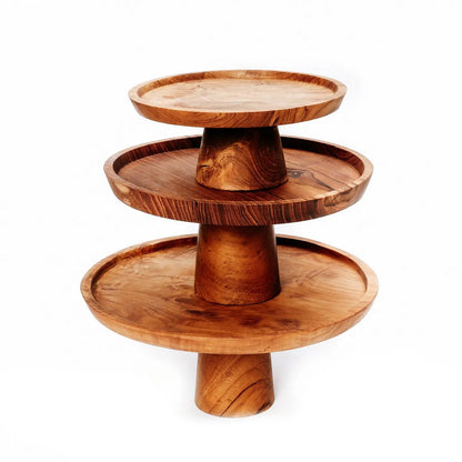 The Teak Root taartplateau - L