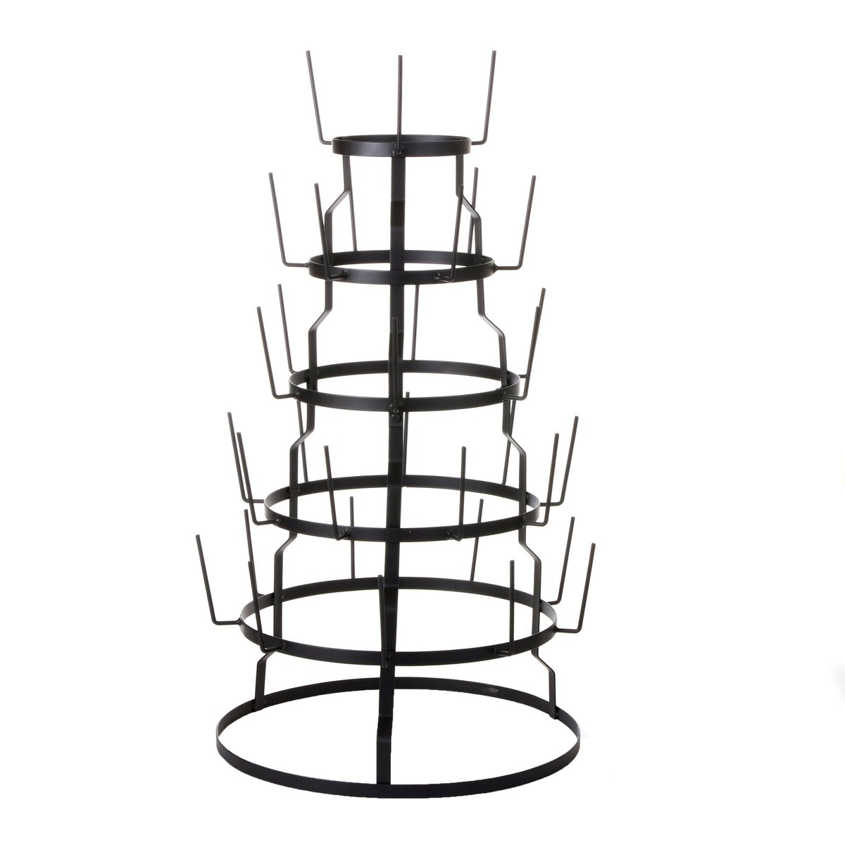 Mokkenrek Metaal Zwart - H76 x Ø44 cm