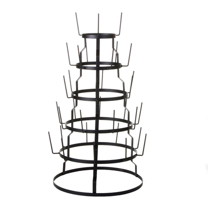 Mokkenrek Metaal Zwart - H76 x Ø44 cm