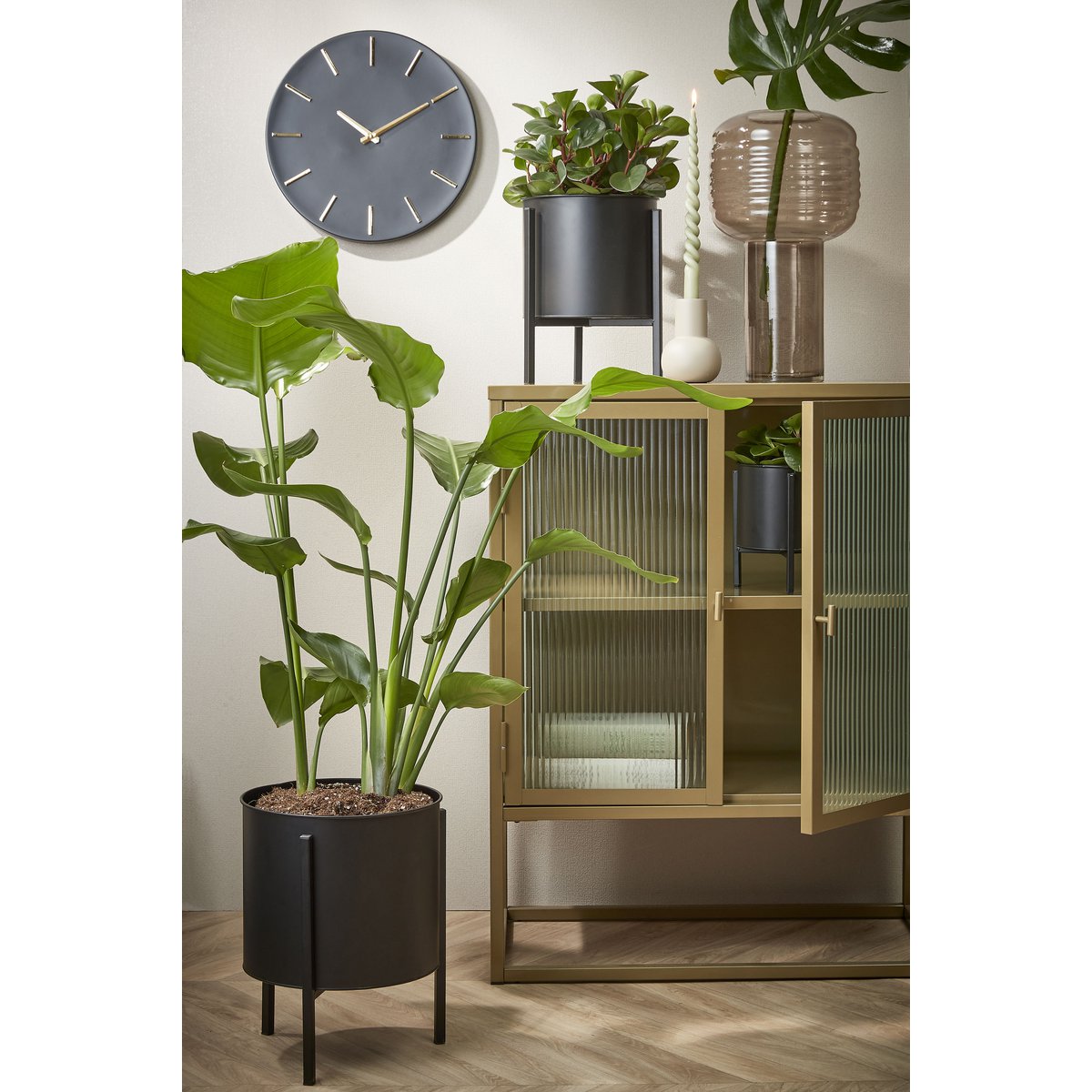 Wandklok Zwart Brixen- Ø36 cm -