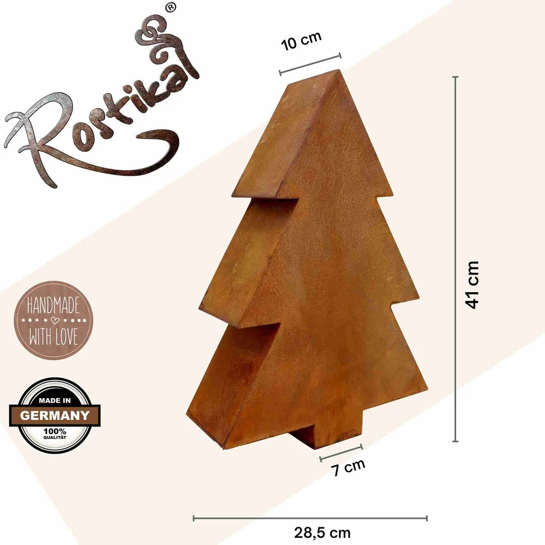 Kerstboom roest metaal 2 maten