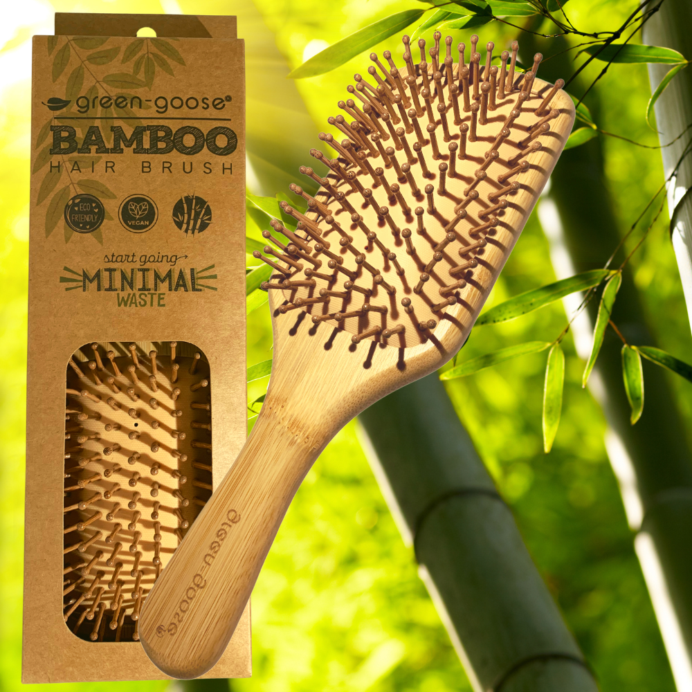 Bamboe natuurlijke haarborstel XL