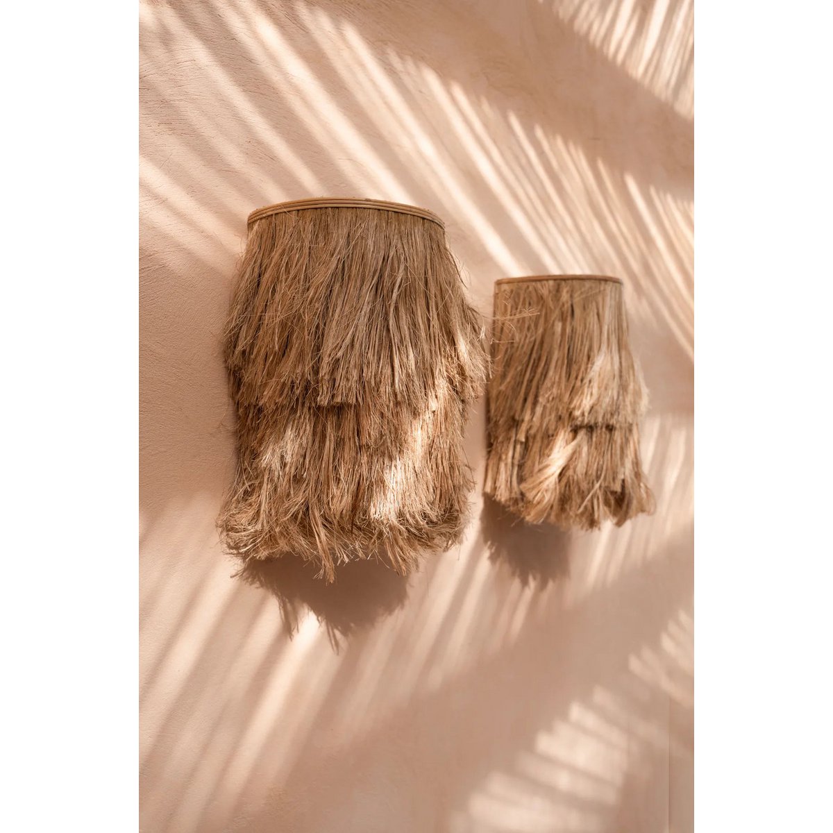Wandlamp De Abaca  - Naturel - S