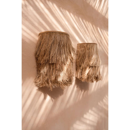 Wandlamp De Abaca  - Naturel - S