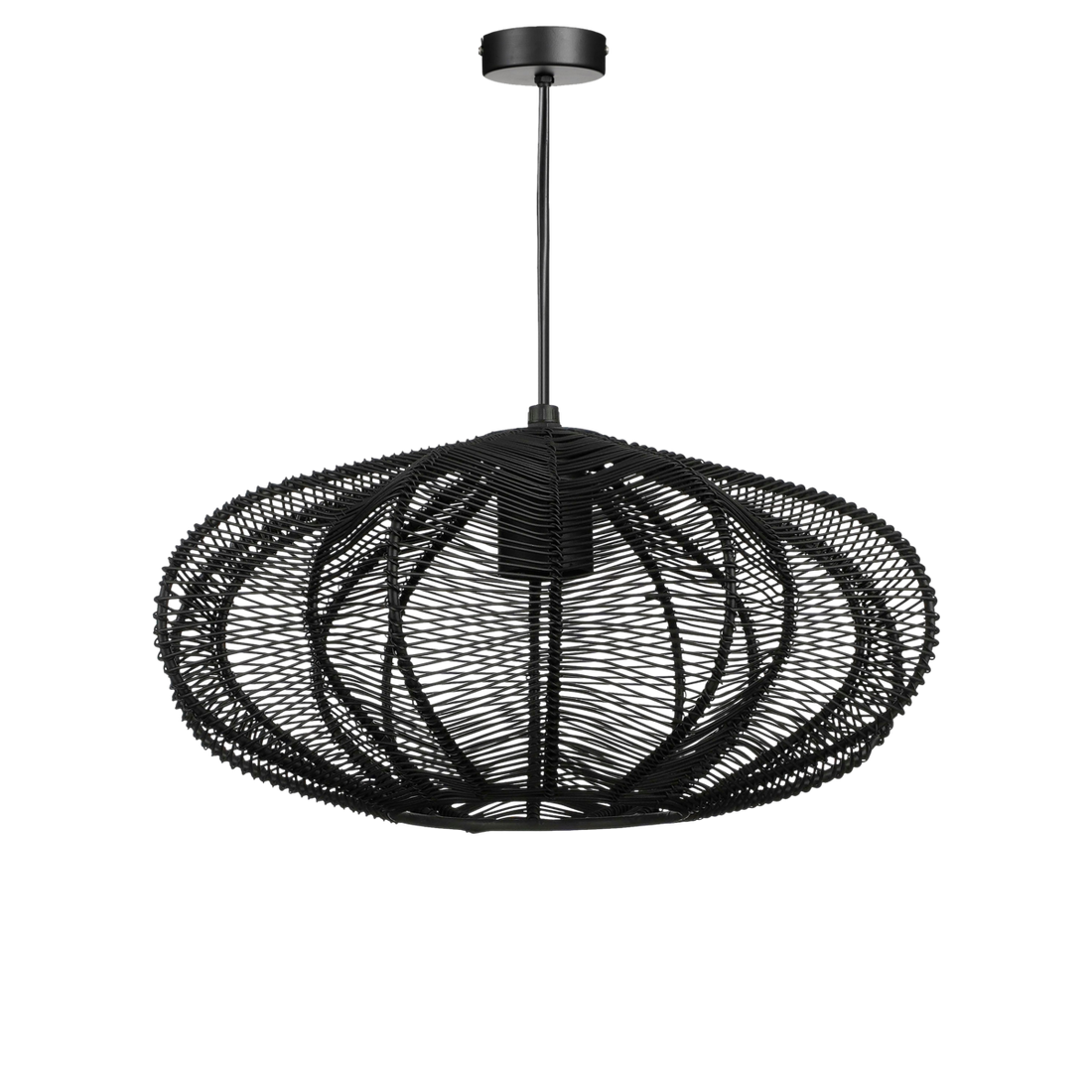 Hanglamp Metaal zwart Kanti - H17 x Ø31 cm