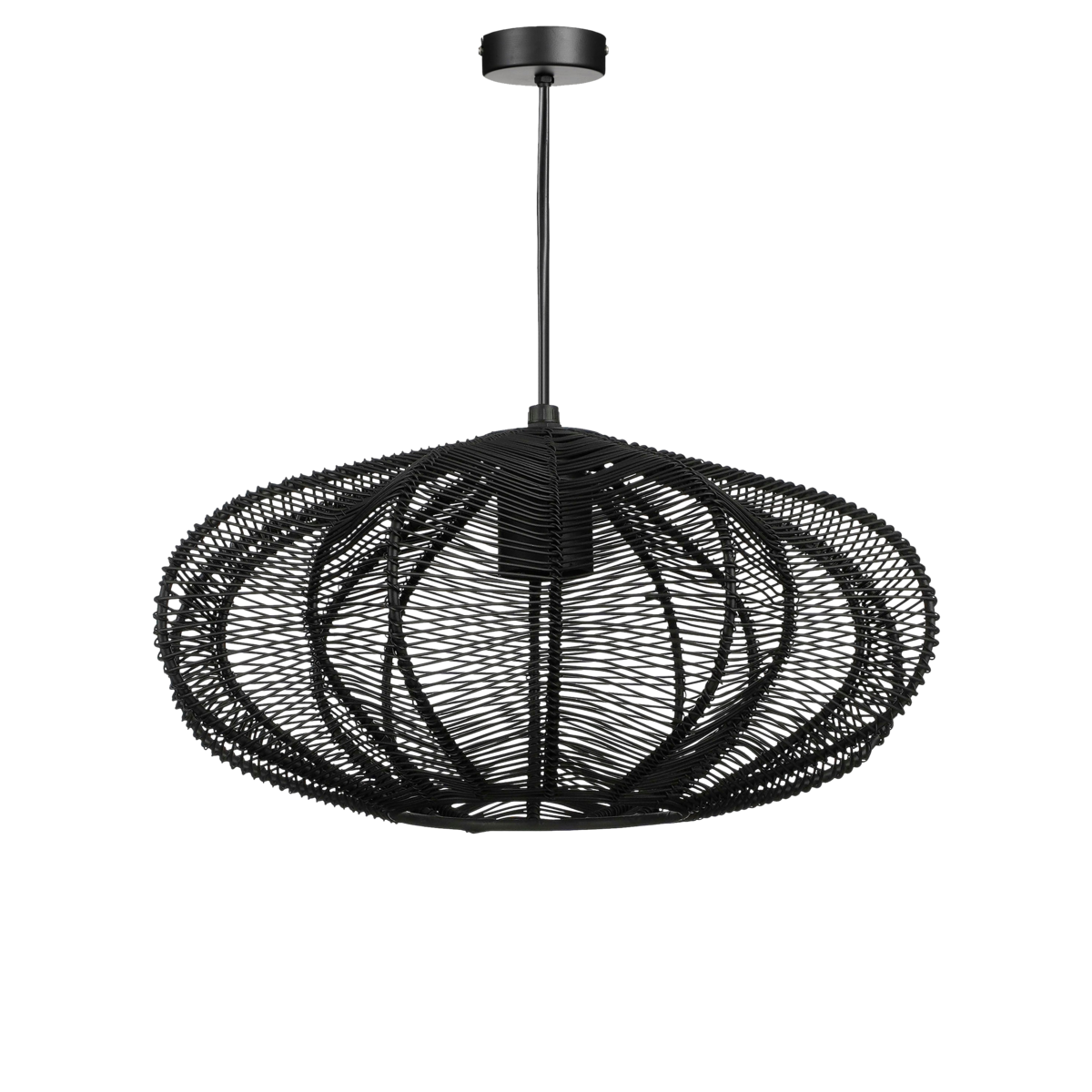 Hanglamp Metaal zwart Kanti - H17 x Ø31 cm
