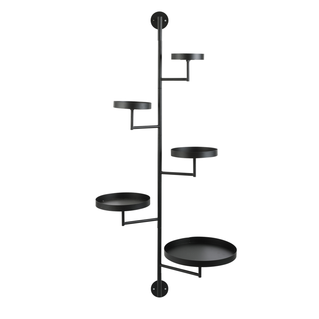 Wandrek Metaal Zwart Perry - L36 x B30 x H120 cm