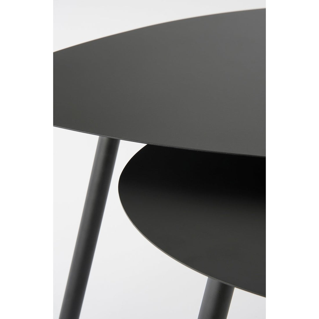Bijzettafel Metaal Zwart - Set van 2