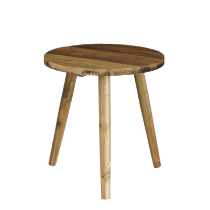 Bijzettafel van gerecycled Hout - Bruin