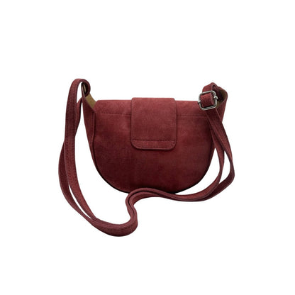 Suede schoudertas Margot