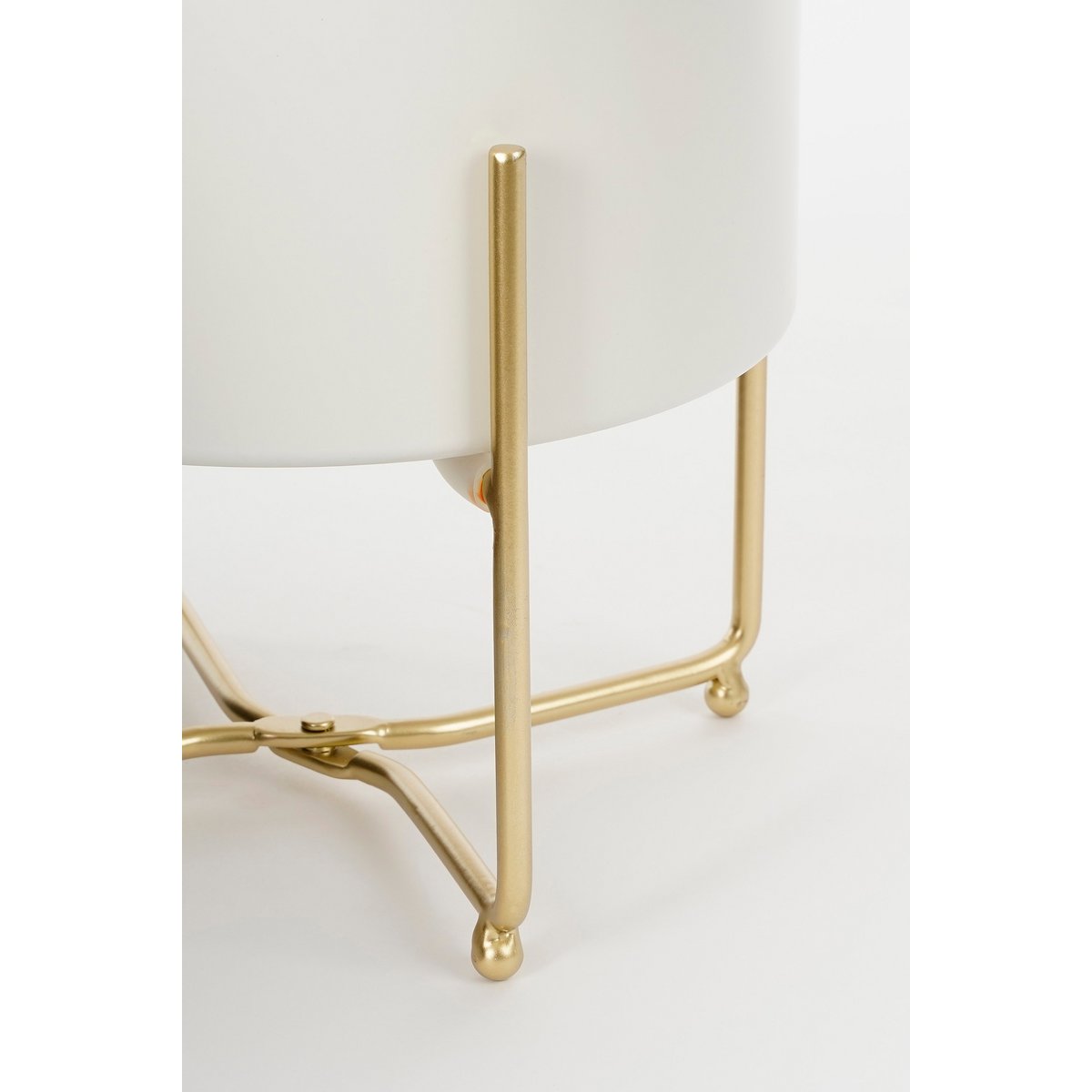 Bloempot op Standaard Aries - Set van 3 - H32 x Ø24 cm - Wit