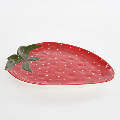 Bord Aardbei - L36 x B29 x H3 cm - Rood