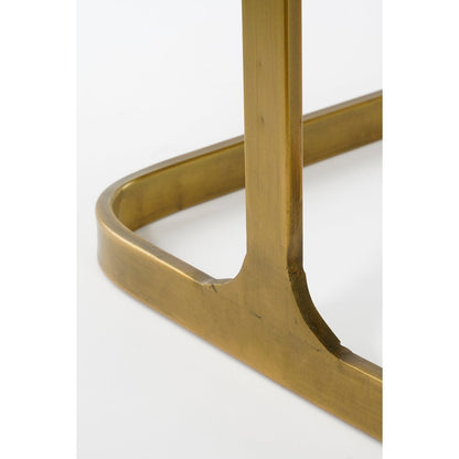 Bijzettafel Kevin - Set van 2 - L48 x B37 x H52 cm - Metaal - Goud
