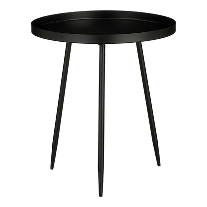 Bijzettafel Zwart metaal Flores -  H44 x Ø40 cm