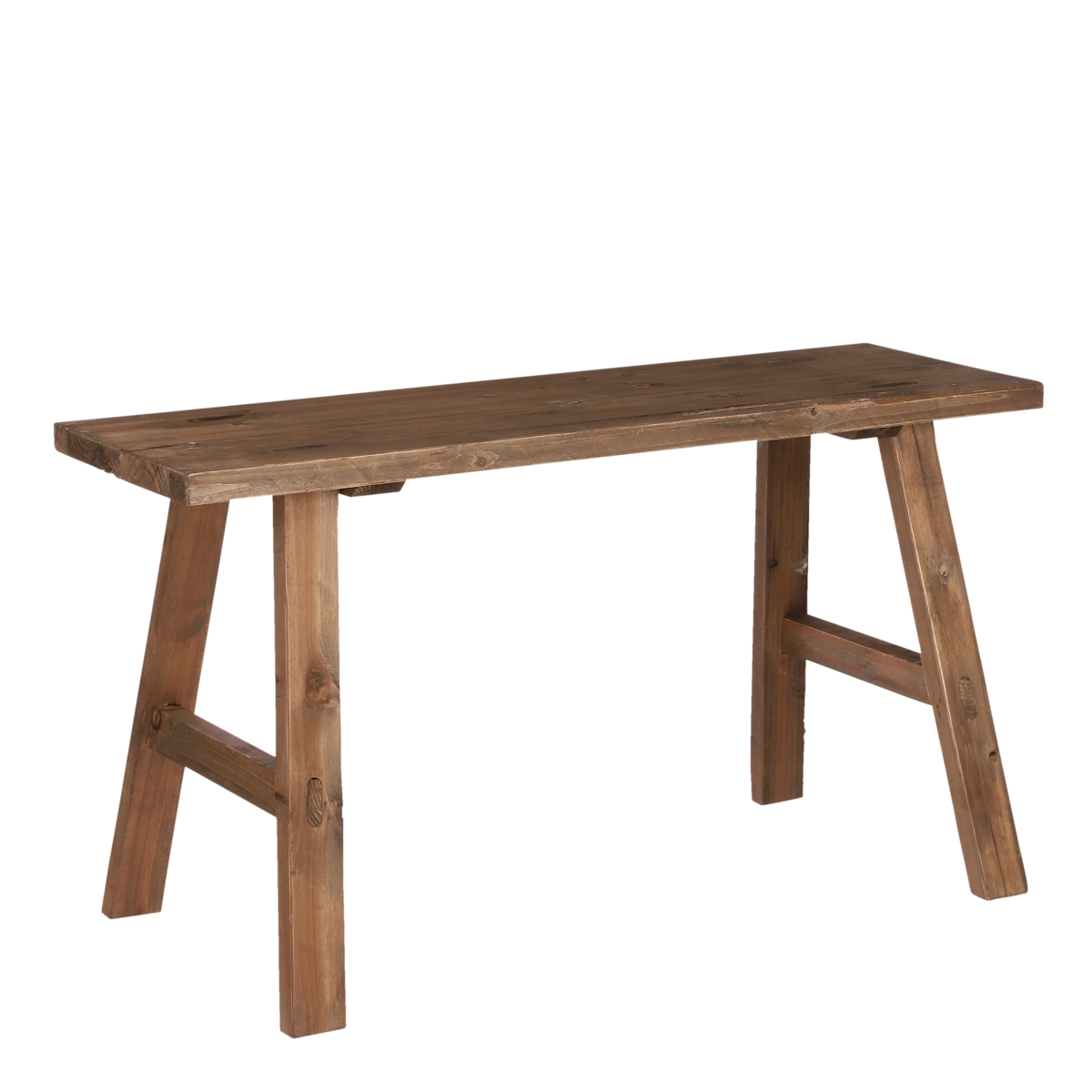 Bankje van Gerecycled Hout - Bruin