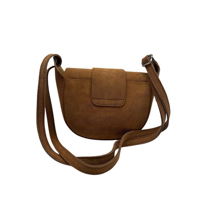 Suede schoudertas Margot
