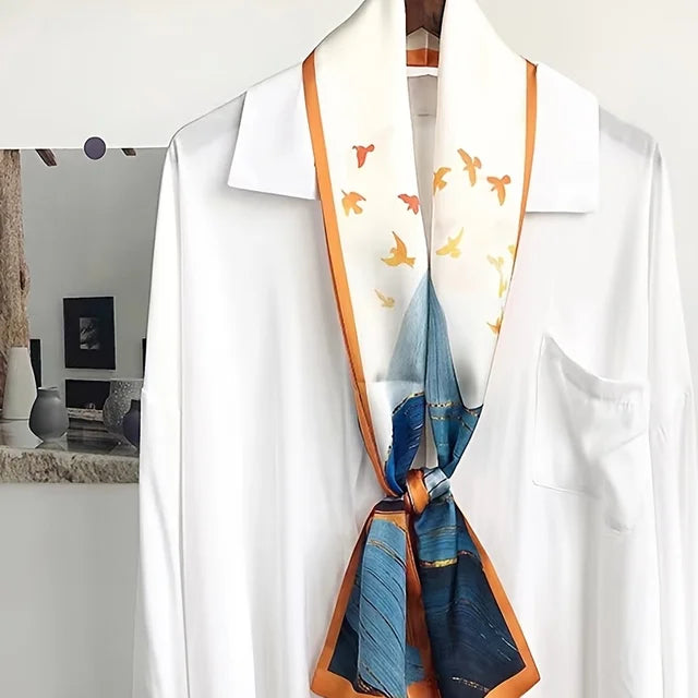 Smalle bedrukte sjaal 30 verschillende designs