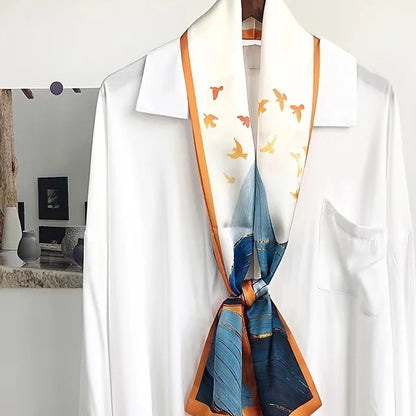 Smalle bedrukte sjaal 30 verschillende designs