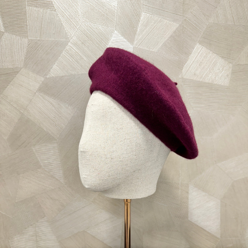 Burgundy Alpino Baret Merino wolvilt