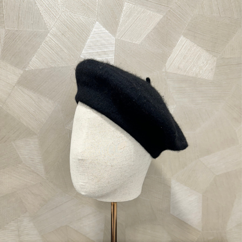Zwarte Alpino Baret Merino Wolvilt