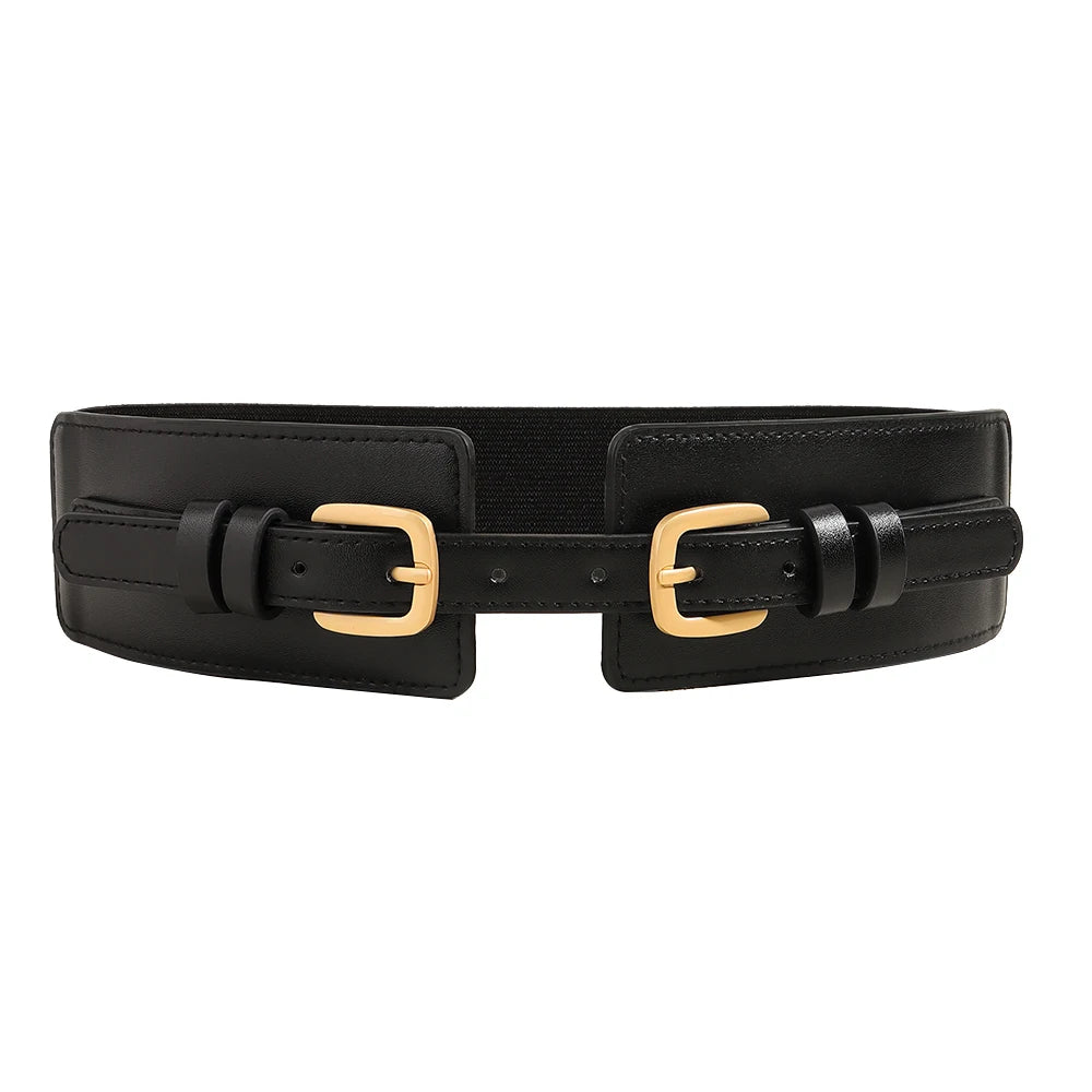 Brede taille riem met gespen
