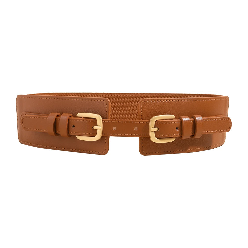 Brede taille riem met gespen