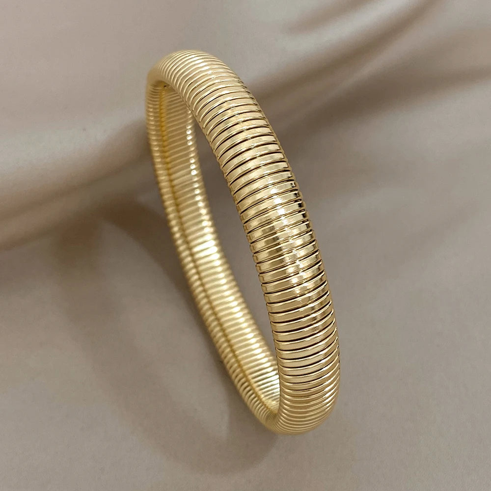 Elastische armband rvs Jolein