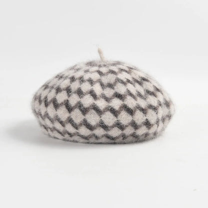 Zachte Franse baret van angora wol