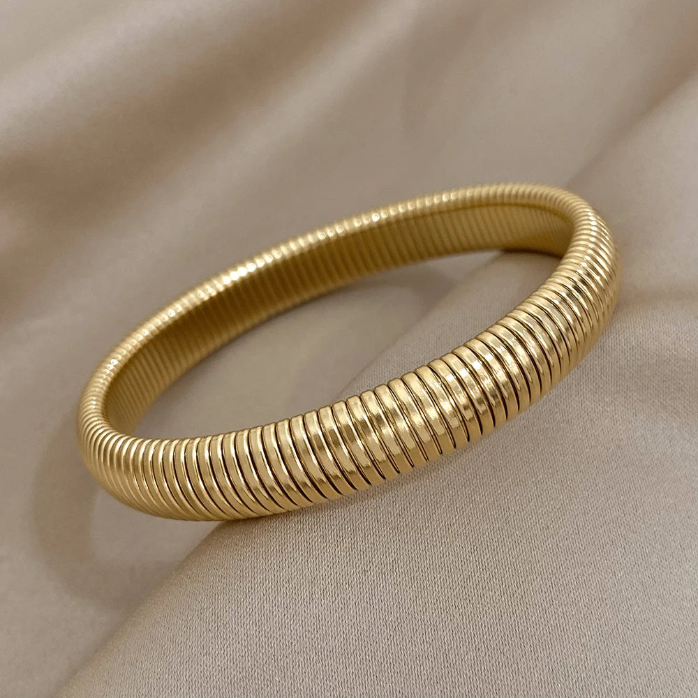 Elastische armband rvs Jolein