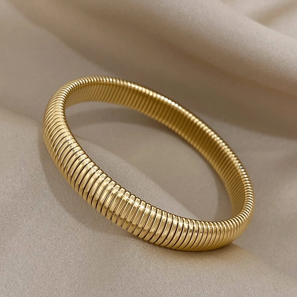 Elastische armband rvs Jolein