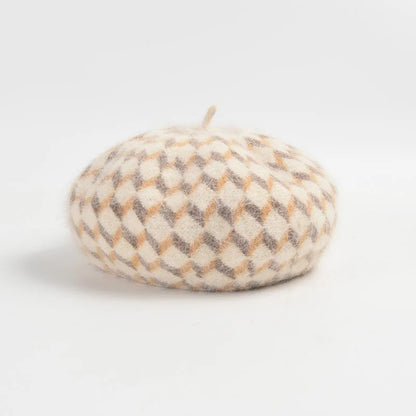 Zachte Franse baret van angora wol