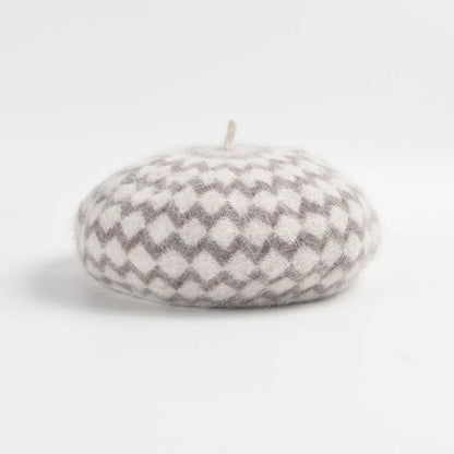 Zachte Franse baret van angora wol
