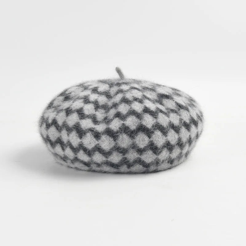 Zachte Franse baret van angora wol