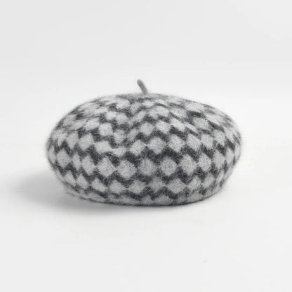 Zachte Franse baret van angora wol