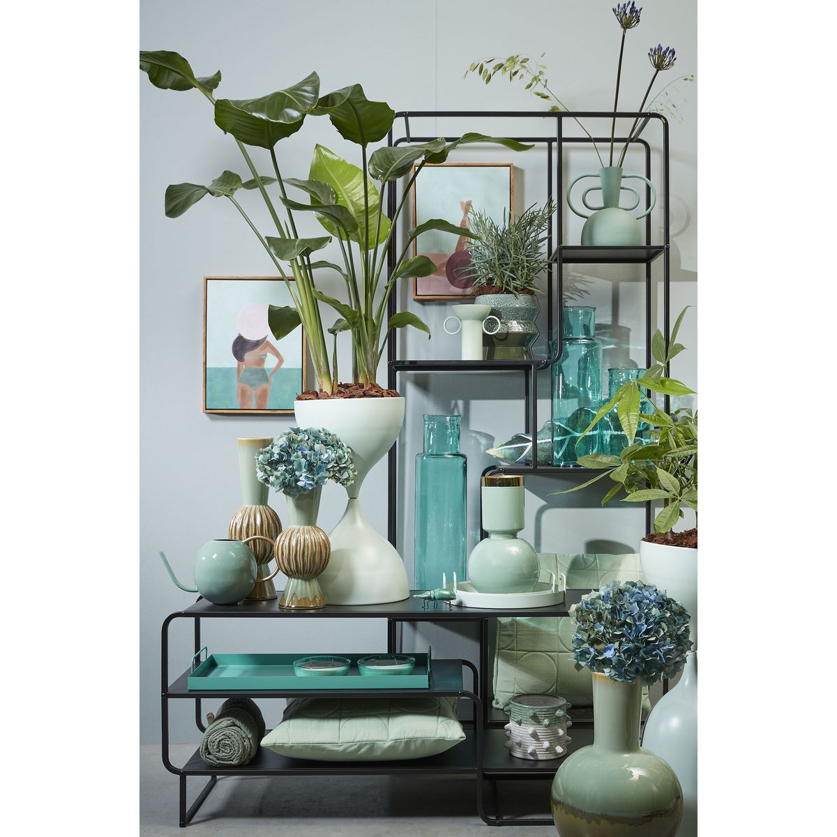 Salontafel Metaal Zwart - L110 x B38 x H50 cm - Jules