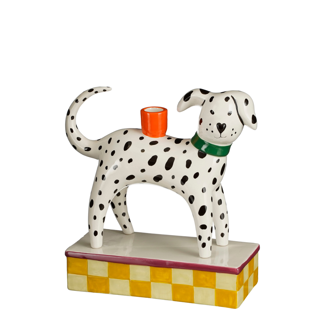 Kandelaar Hond - Keramiek - Wit