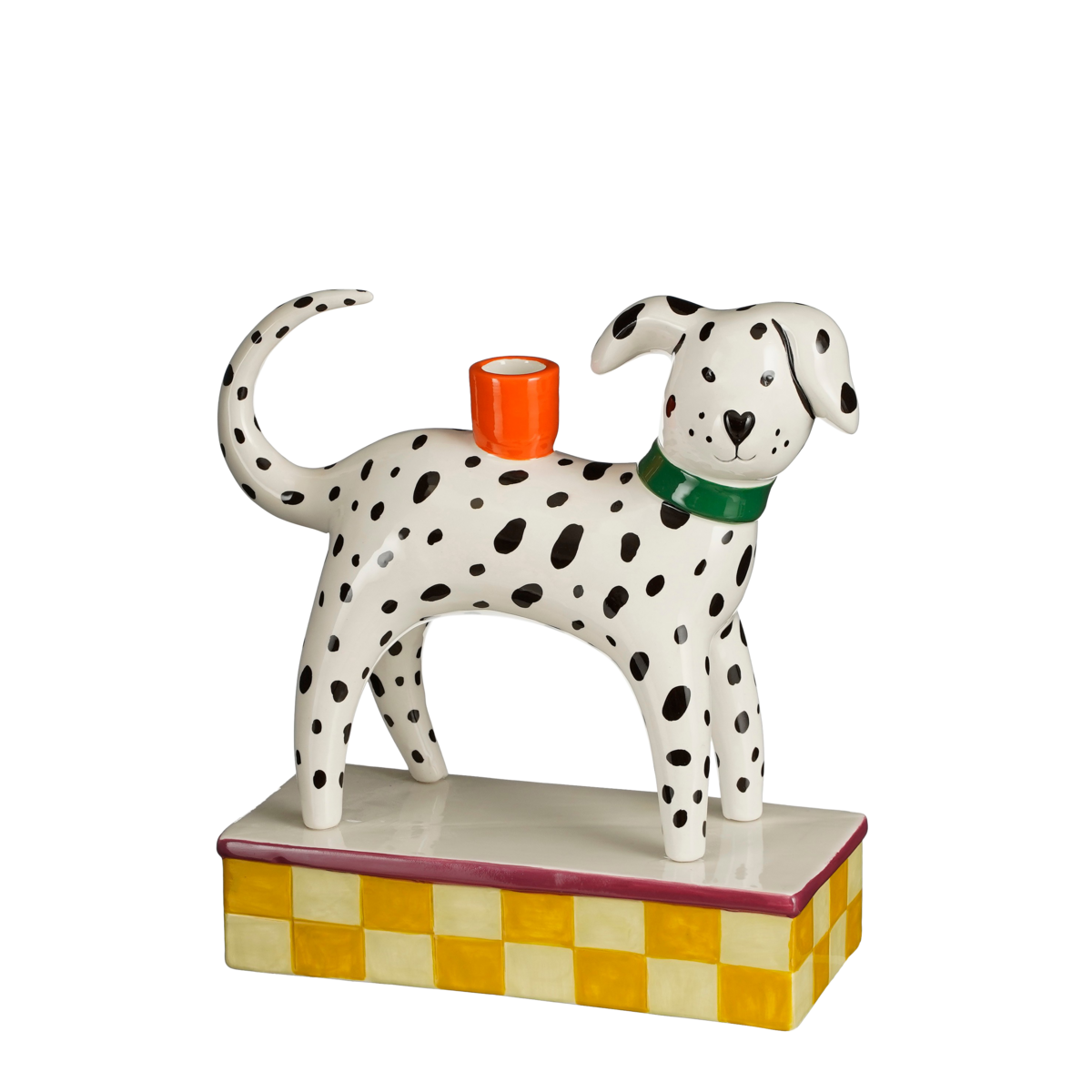 Kandelaar Hond - Keramiek - Wit