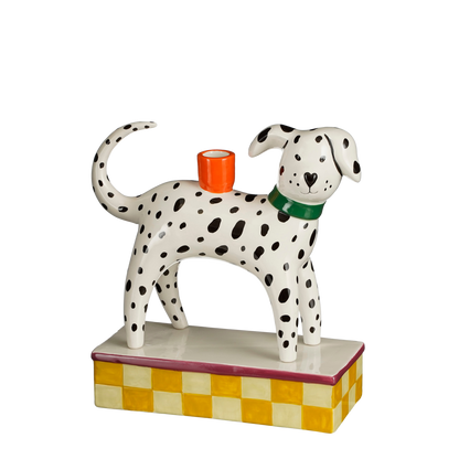 Kandelaar Hond - Keramiek - Wit