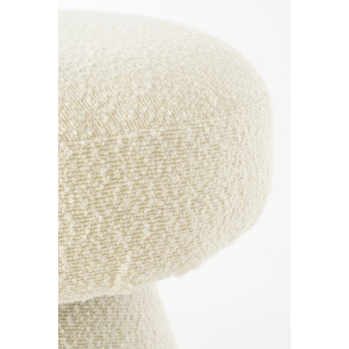 Poef Off White - H46 x Ø49 cm