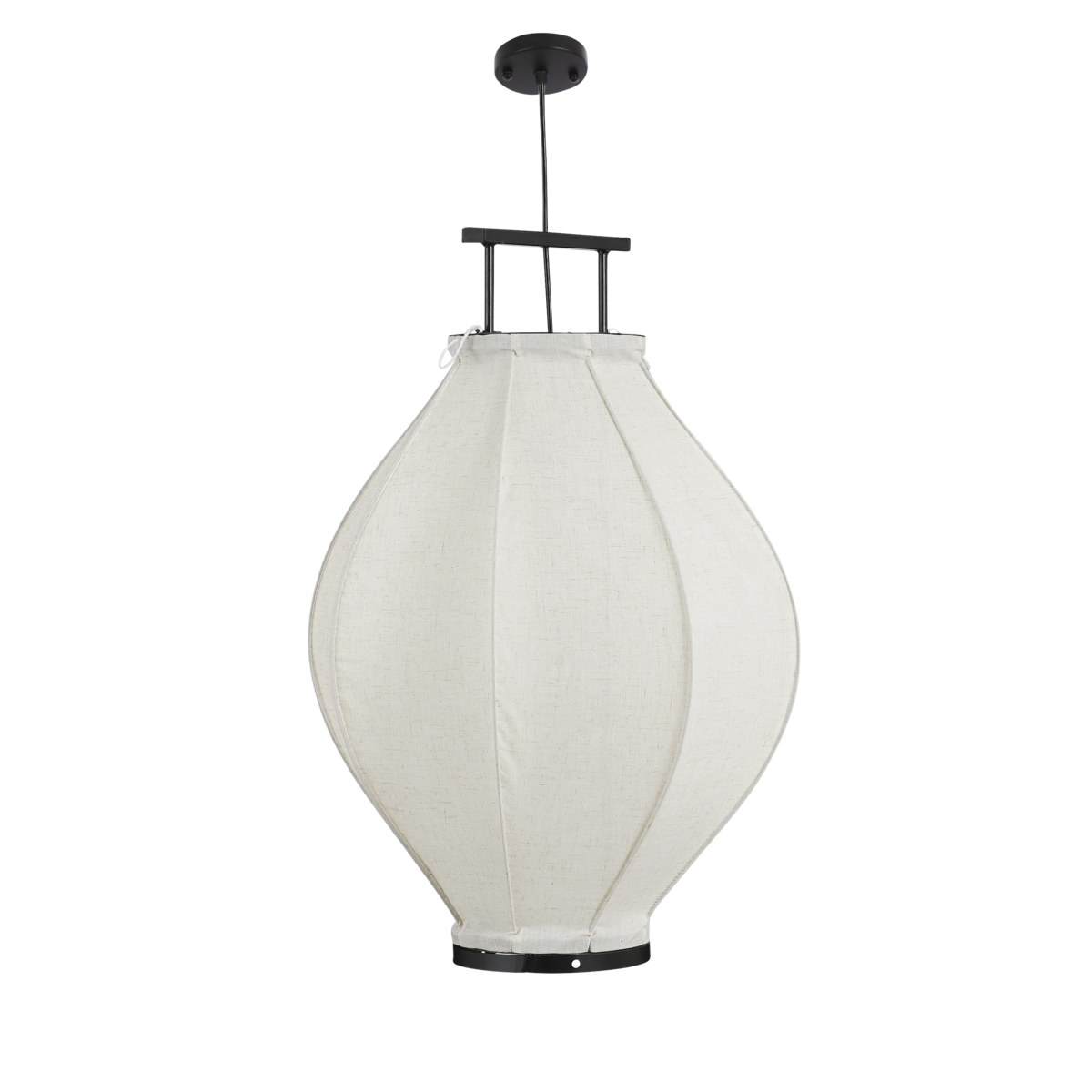 Hanglamp Linnen Pego- H73 x Ø54 cm - Off White