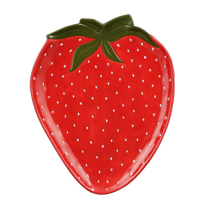 Bord Aardbei - L36 x B29 x H3 cm - Rood