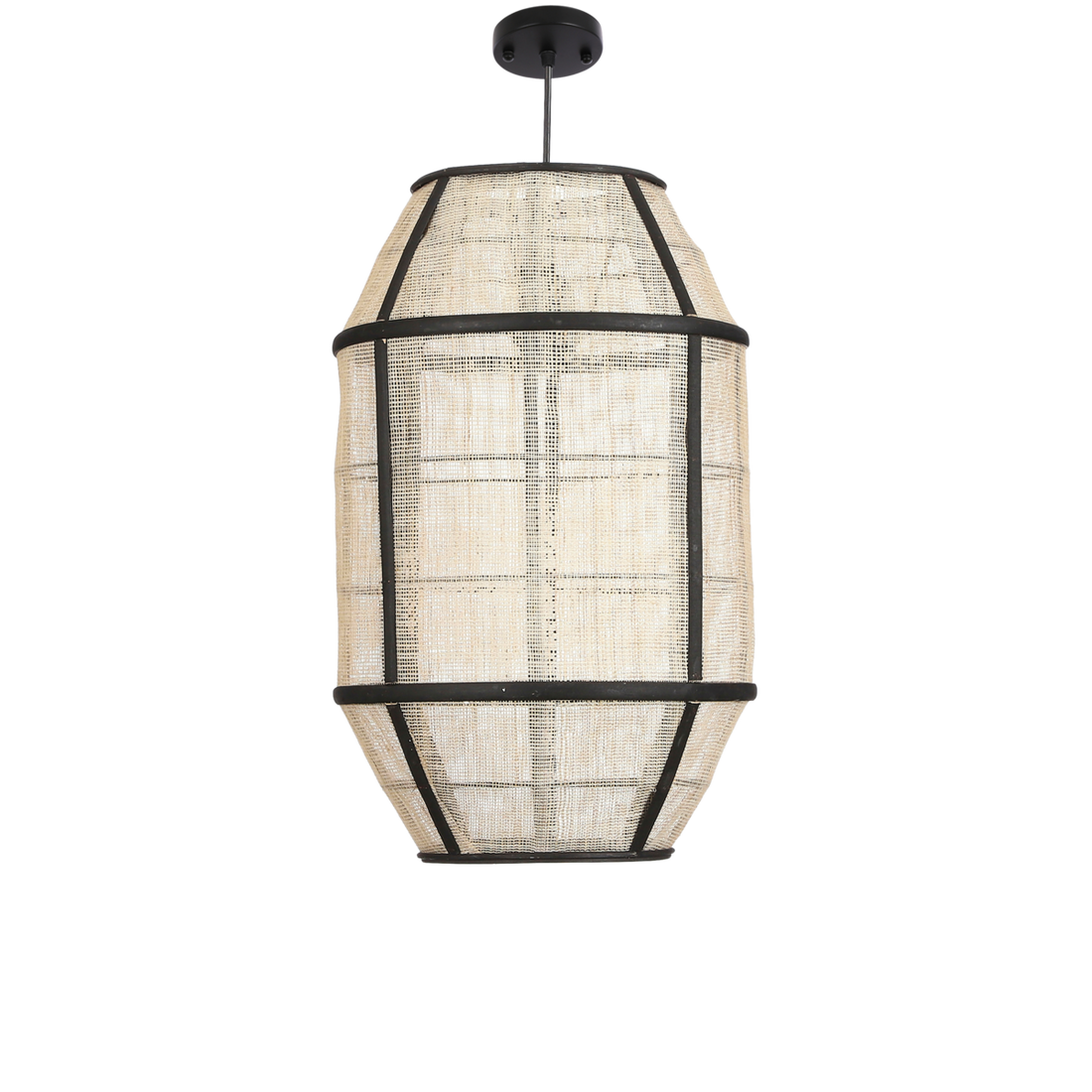 Hanglamp Linnen- H46 x Ø29 cm - Linnen - Off White