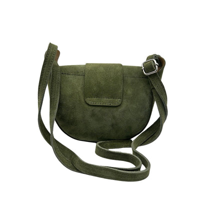 Suede schoudertas Margot