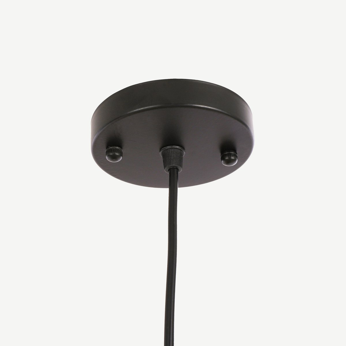 Hanglamp Linnen Zwart Pego- H55 x Ø50 cm
