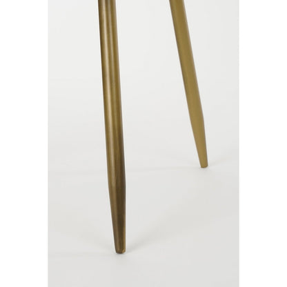 Bijzettafel Fores - H42x Ø40 cm - Metaal - Brons