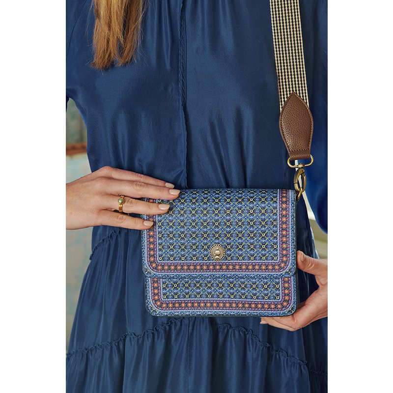Cross Body Tas Small Clover Blauw